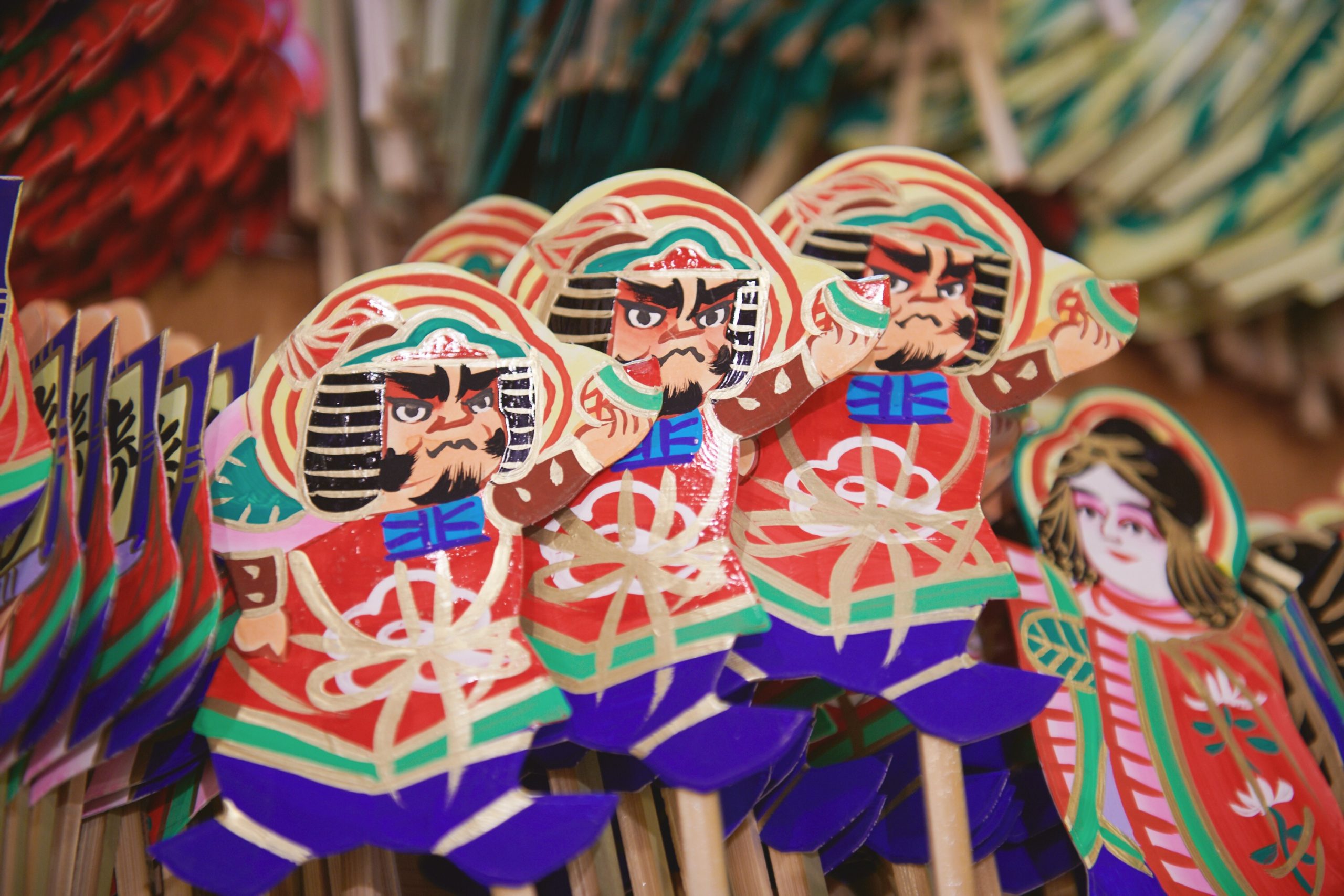 少しずつ異なる表情の毘沙門天さん